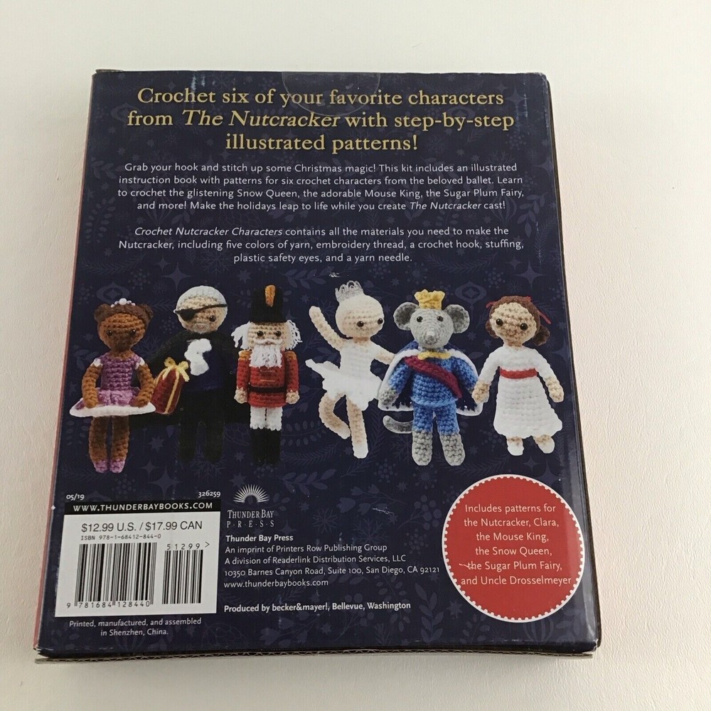 Thunder Bay Crochet Nutcracker Characters Patterns Hook Embroifery Thread New