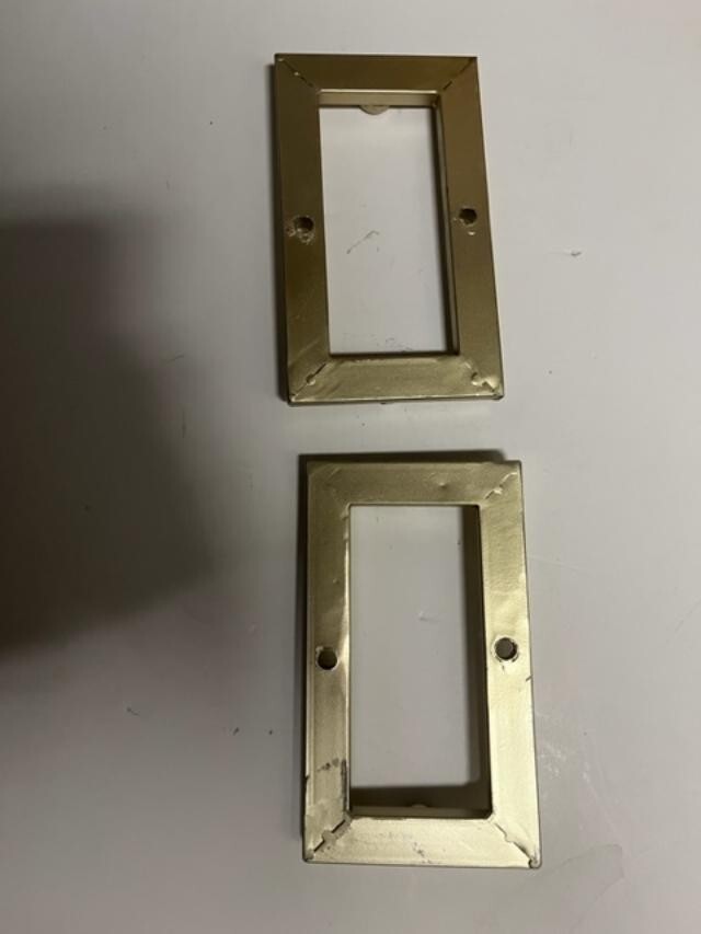 Junior Modern Single Paneliron Firescreen, Gold Finish