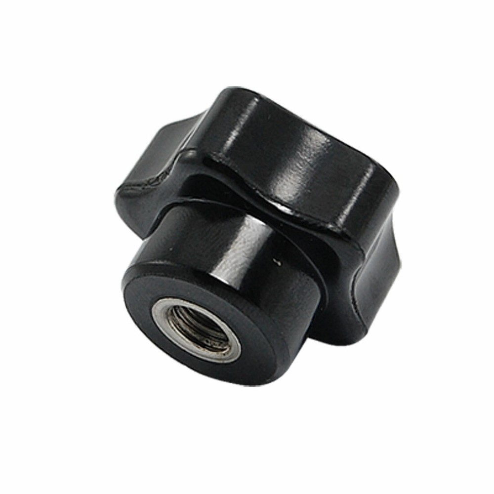 8mm Female Thread Diameter Screw On Type Star Knob Blk Mnsic