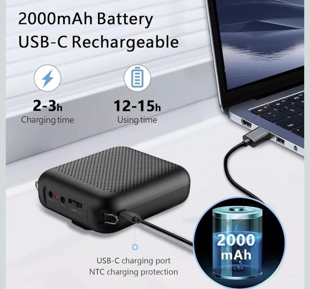 Loud Voice Amplifier Portable Mini Wired Microphone Headset Bluetooth Speaker