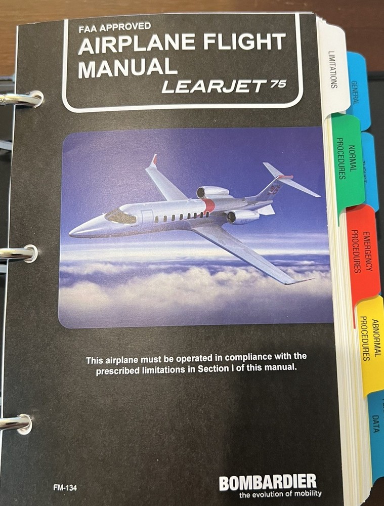 Learjet 75 Airplane Flight Manual (AFM)