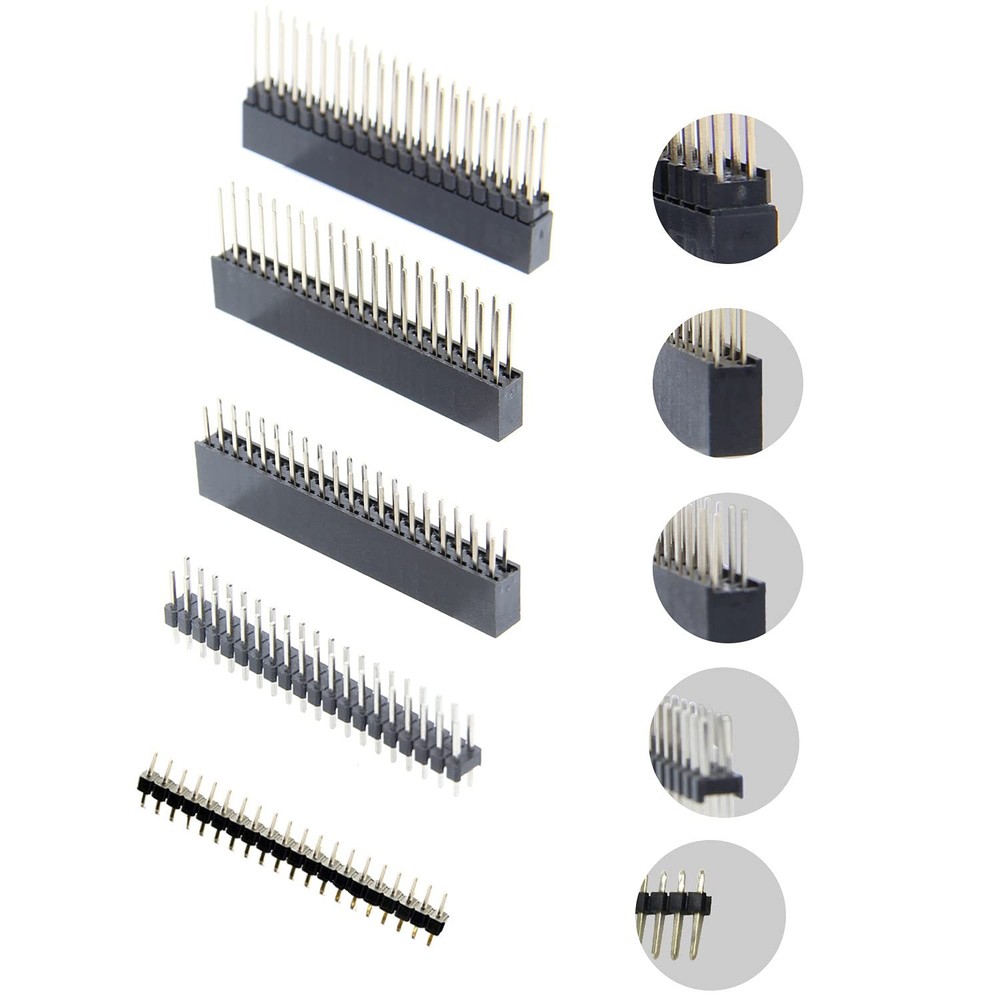2x20 40 Pin Stacking Female Header Kit for Raspberry Pi - 5 Specifications 10Pcs