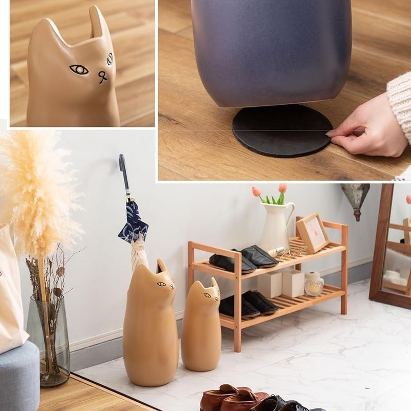 Cute Ceramic Cat Umbrella Stand Holder Stylish Storage Rack Home Office Decor US