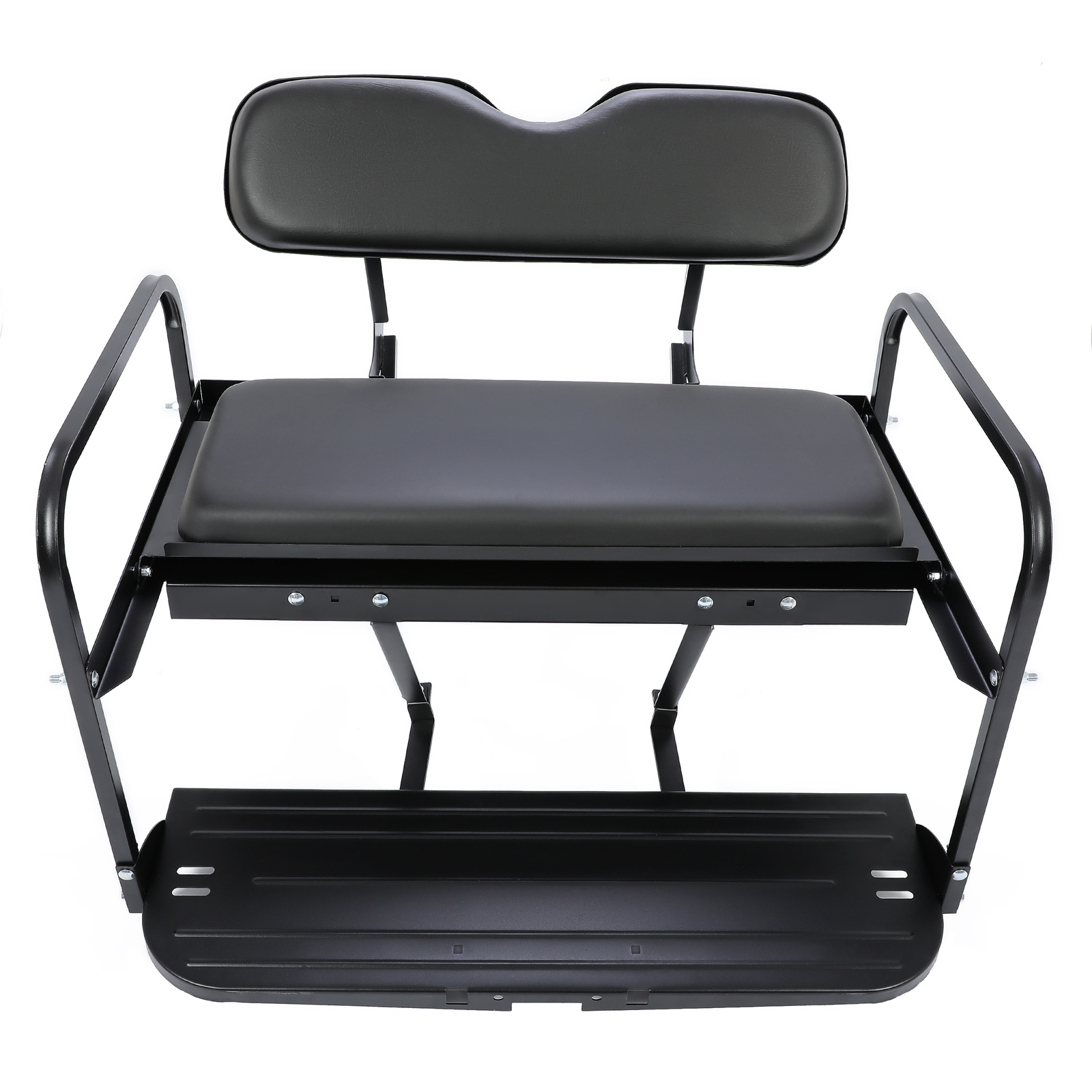 Rear Back Seat Kit For Yamaha G14 G16 G19 G22 Flip Folding Steel Frame Black