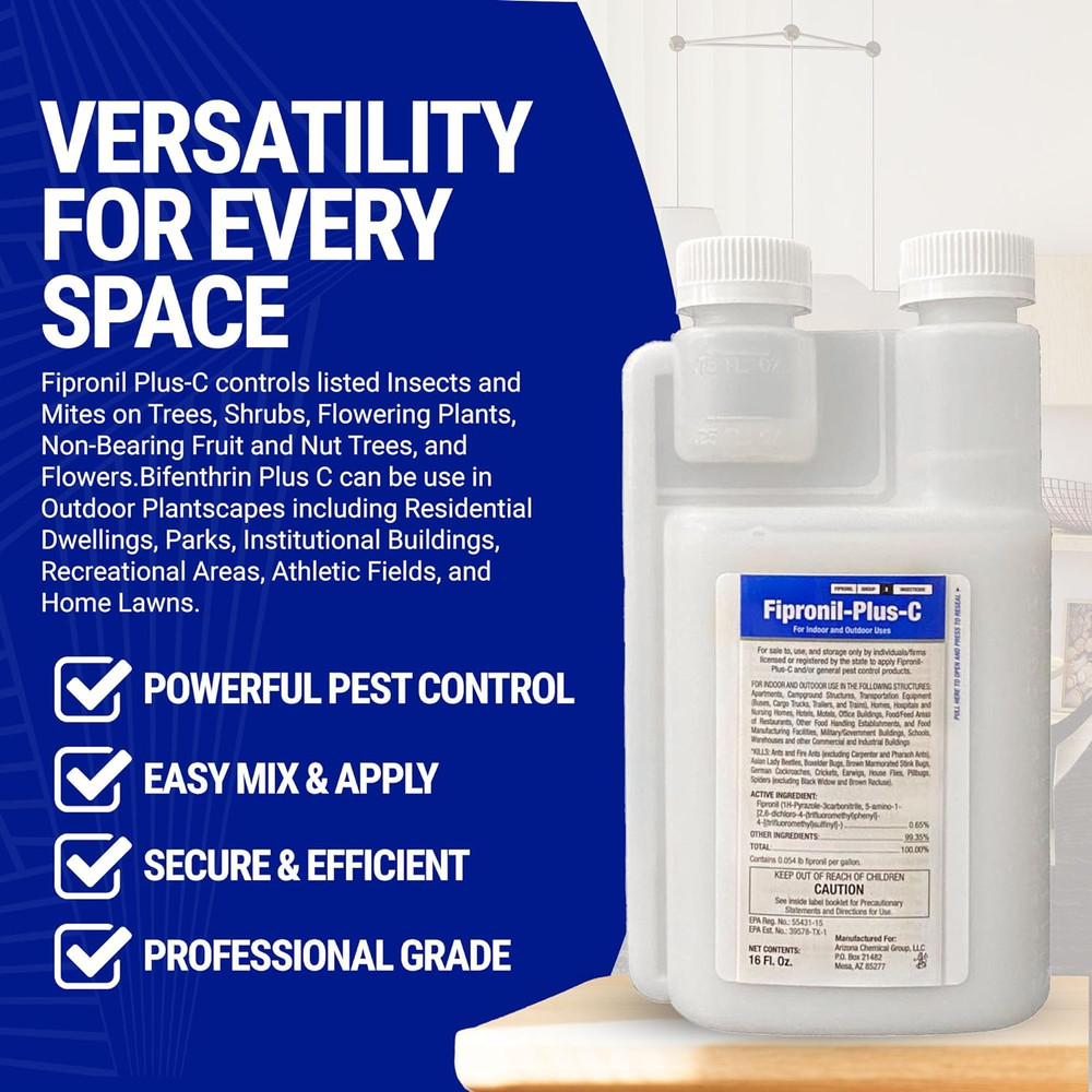 Fipronil plus C Pest Control Concentrate - Roach Killer Indoor Infestation