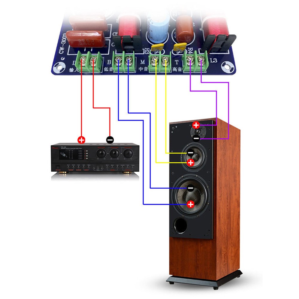 5200Hz-5500Hz Adjustable Speaker Audio CrossoverFilter 2 Way Frequency Divider