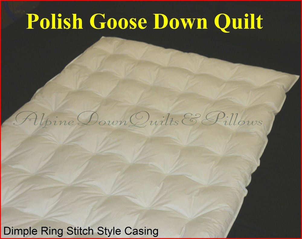 POLISH GOOSE DOWN QUILT - KING SIZE 95% DOWN  SPRING/AUTUMN WARMTH