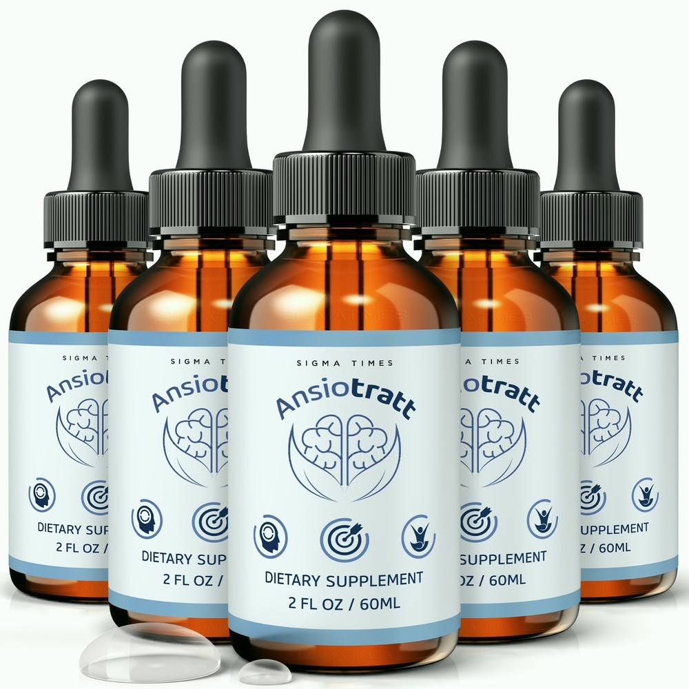 Ansiotratt Drops – Advanced Brain and Memory Supplement for Focus - 5 Pack