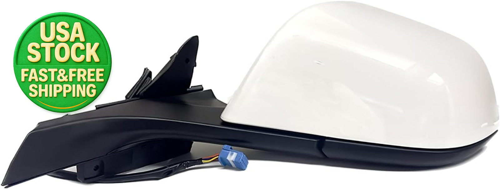 Left Driver Side Mirror for Tesla Model 3 2017-2025 Power Fold Heated Memory Whi