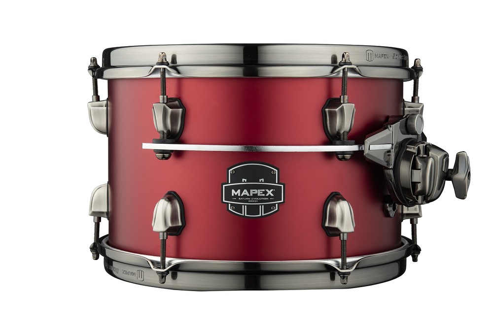 Mapex Saturn Evolution 10x7" Tuscan Red Lacquer Drum Rack Tom Maple-Walnut | NEW