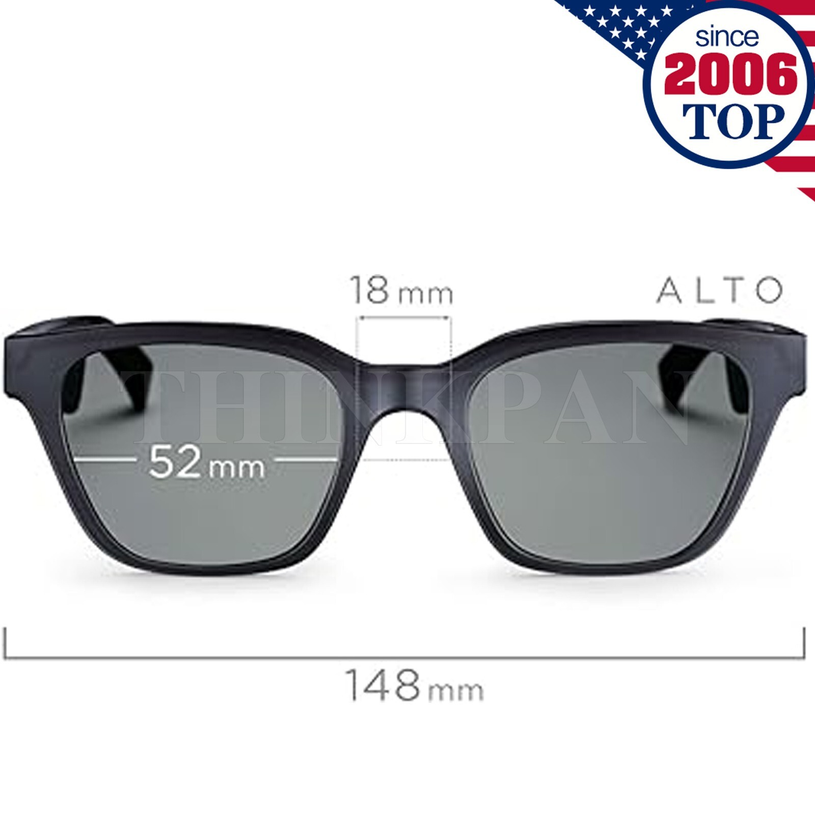 Bose Frames Alto M/L Audio Sunglasses With Open Ear Headphones W/Bluetooth-Black