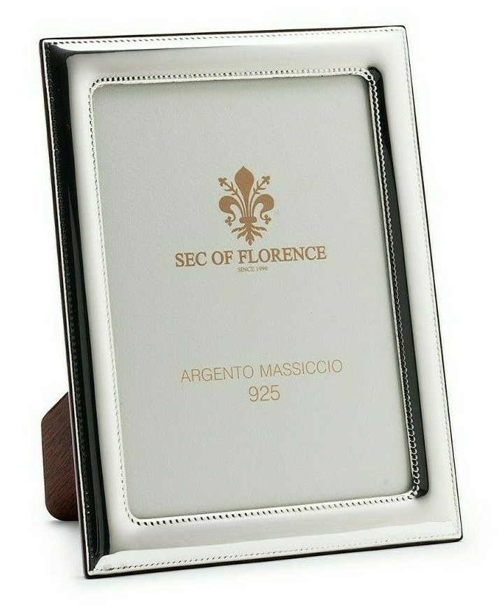 Authentic Luxury 925 Sterling Silver Frame Handmade 13×18*7308