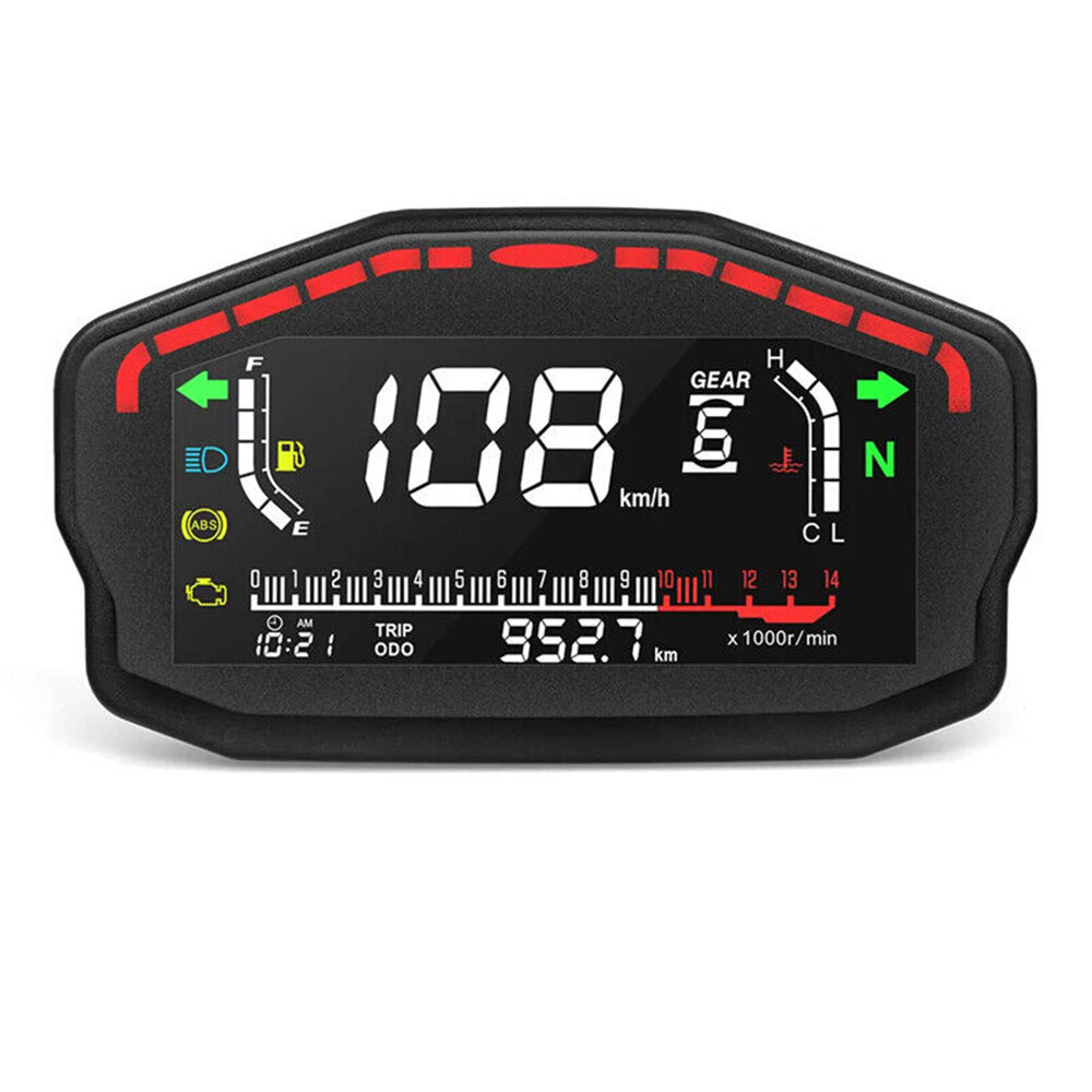 1Pc Digital Motorcycle Dash Panel LCD Dashboard DC 8-12V Motorcycle Odometer
