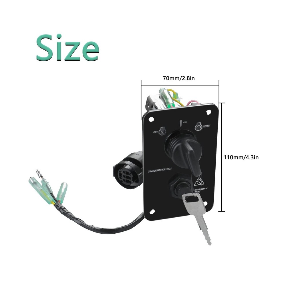 Main Switch Panel Single Engine Key Switch Panel Assembly On-Off-Start Contro...