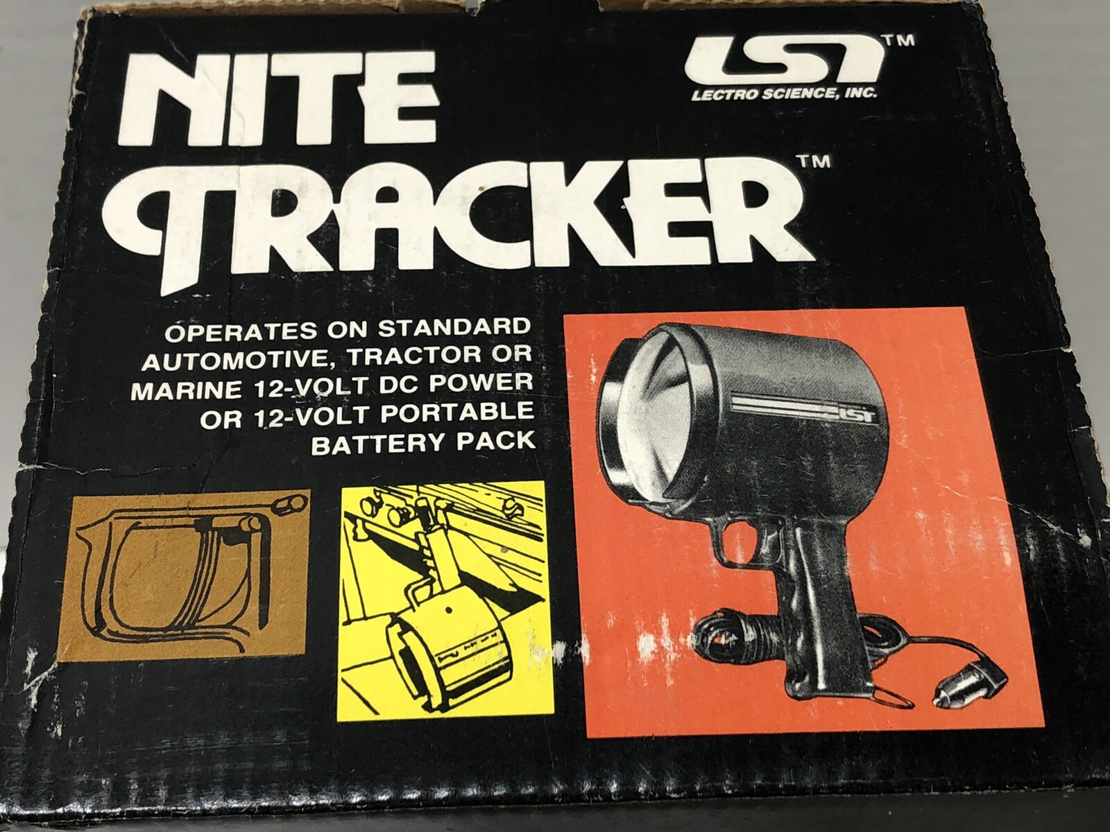 Vintage 450,000 CP SPOTLIGHT Lectro Science NITE TRACKER 450 Handheld Light -NEW