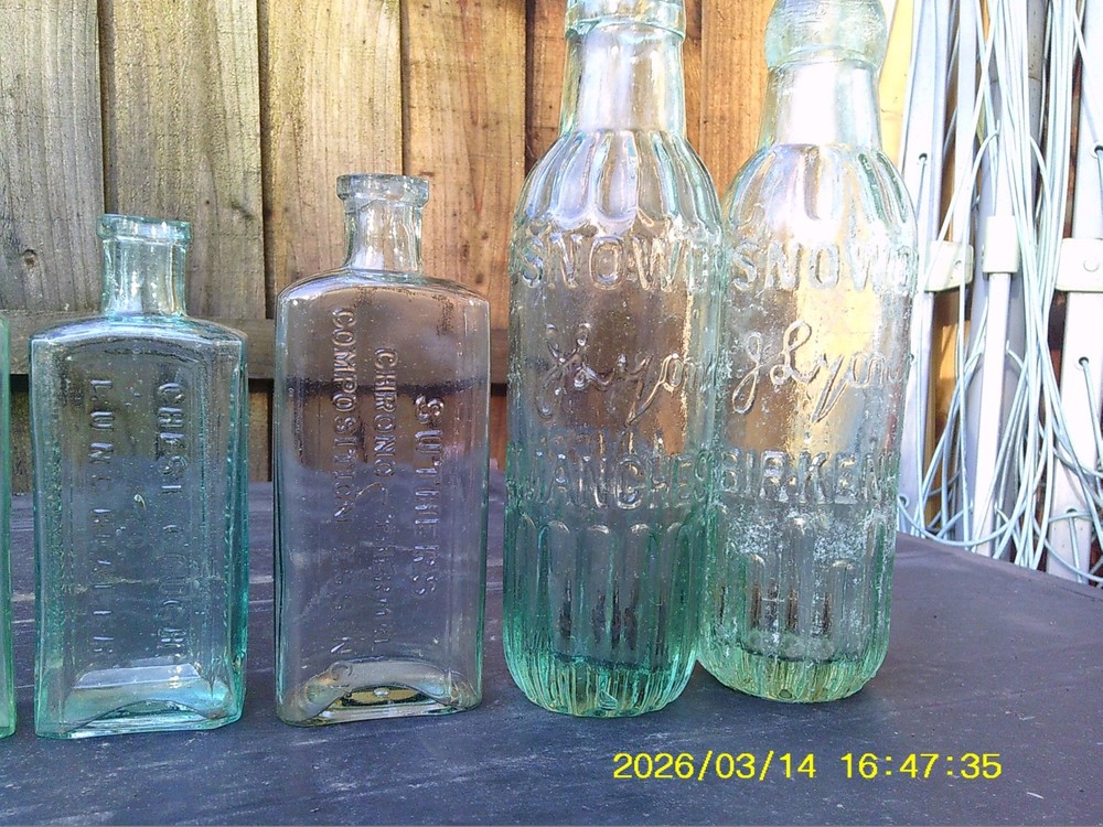 vintage glass bottles