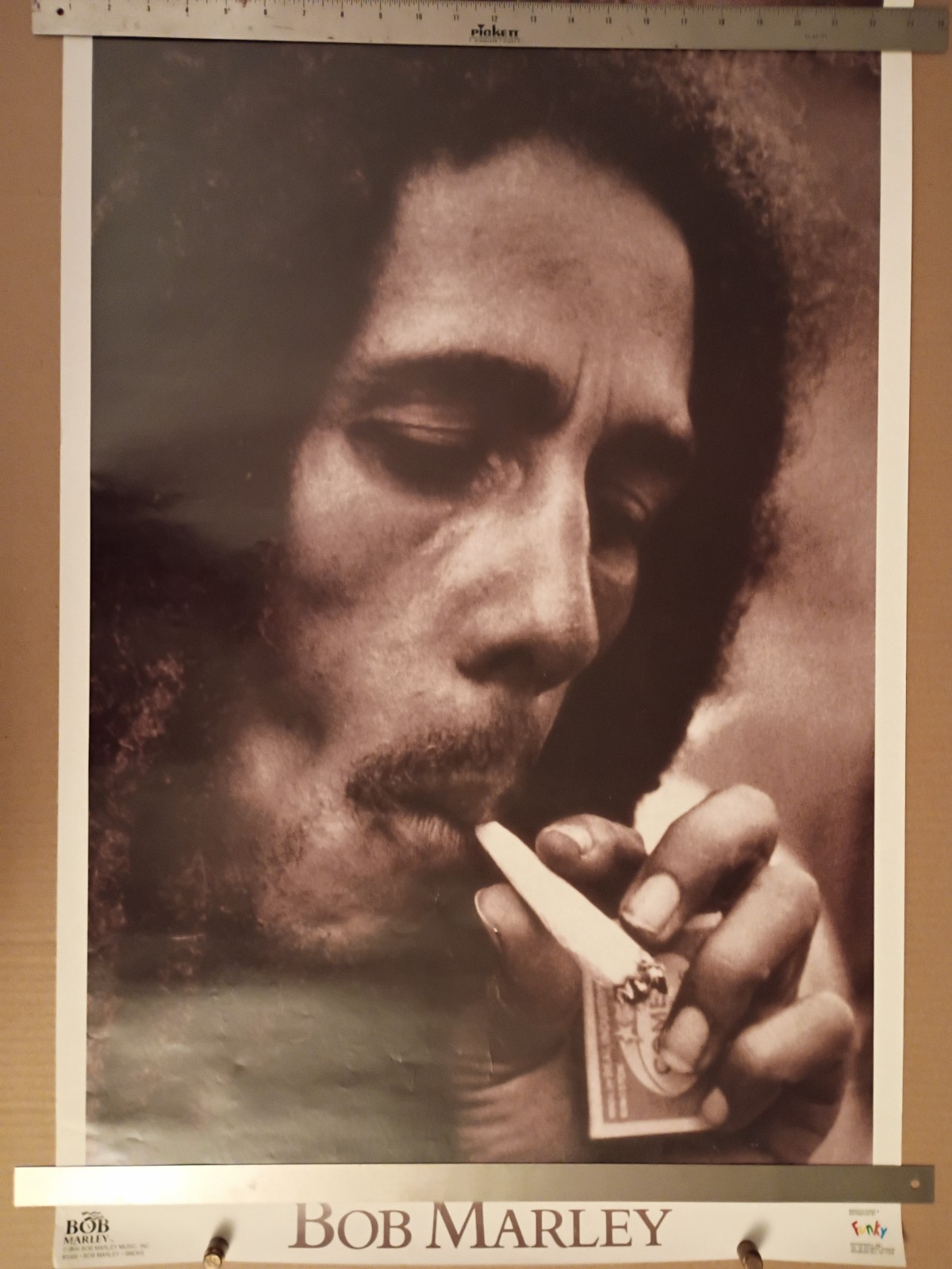 Vintage Bob Marley "SMOKE" Poster #3388 ©1994 Bob Marley Music Inc. & FUNKY Ent.