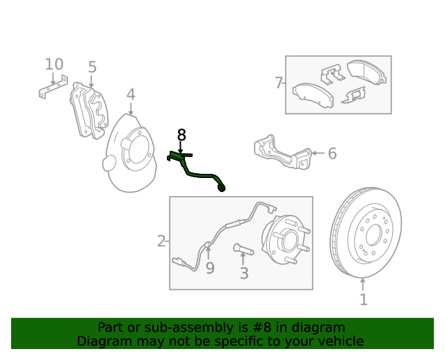 Genuine GM Brake Hose 84331228