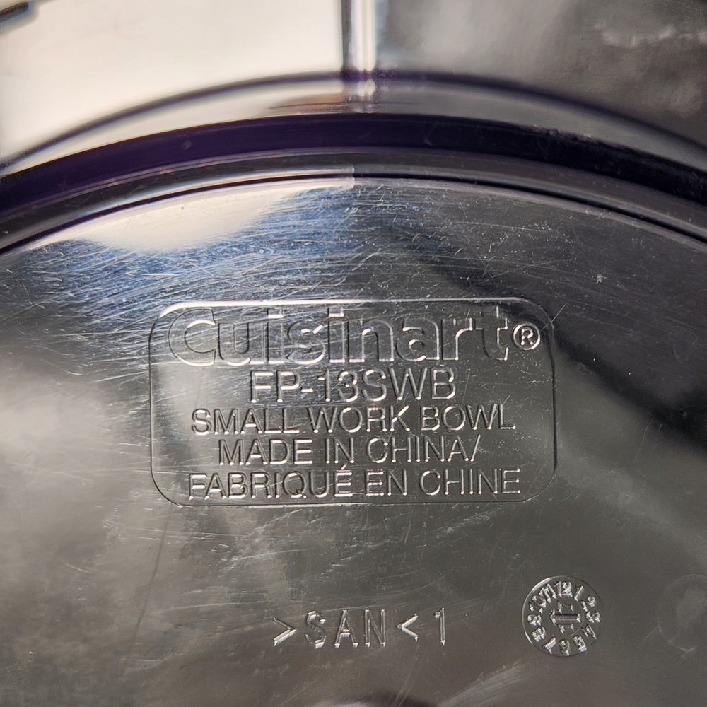 Cuisinart FP-13SWB Small Work Bowl Replacement Part Food Processor cfp-26svpc