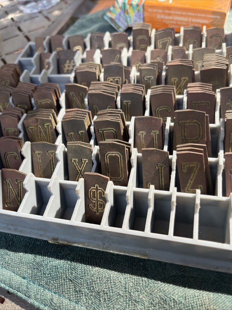 Engraver Brass Font and Number Sett 210 Patch