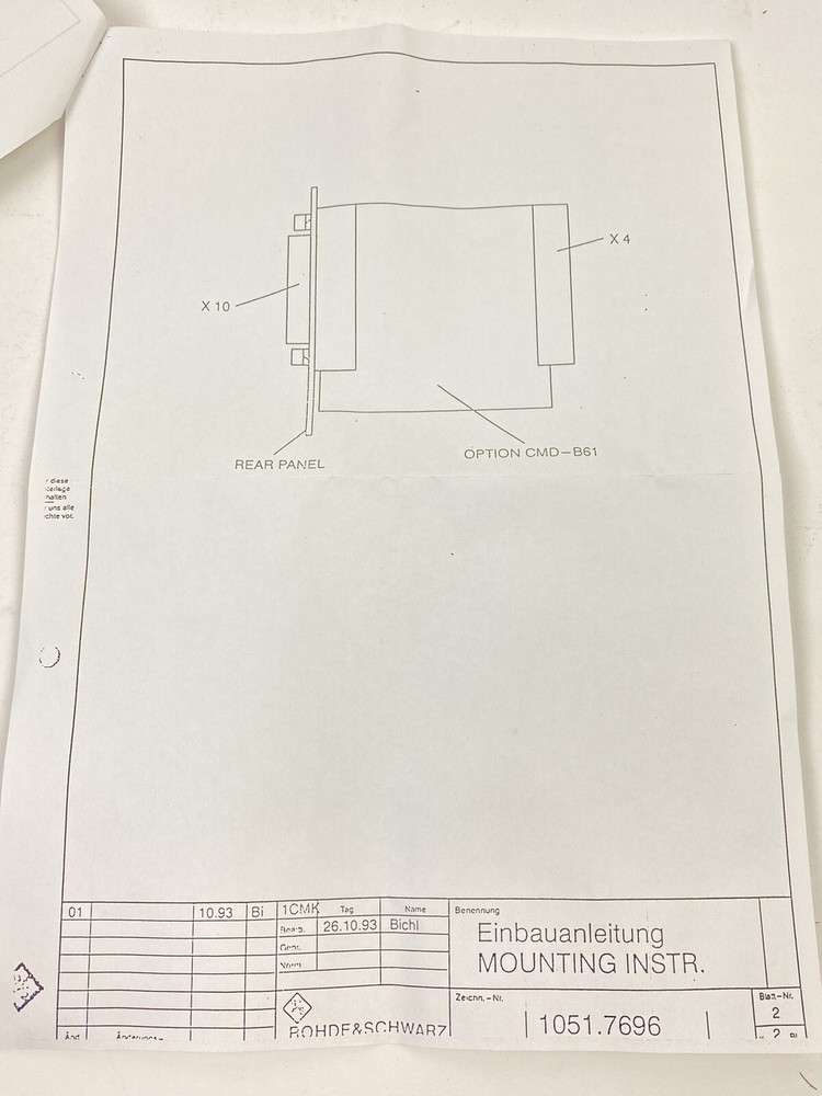 Rohde & Schwarz Option CMD-B61