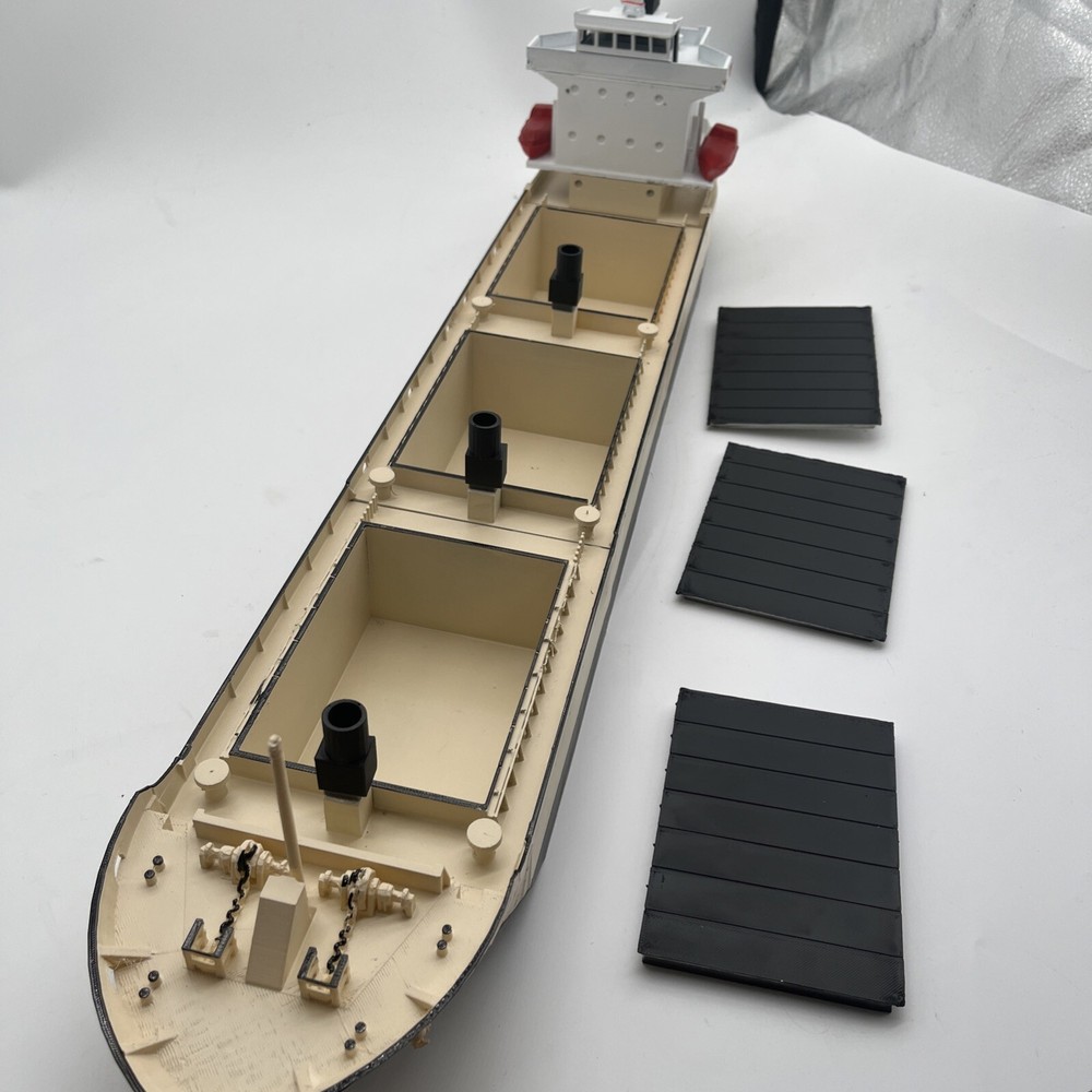 Unpainted/ Unassembled Version, ho scale built Bulk Cargo Ship 28” Long
