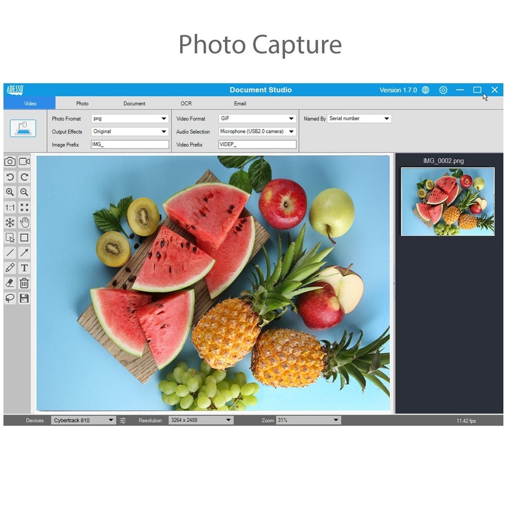 4K 8MP Fixed-Focus Document Camera Projector for Teachers Banks