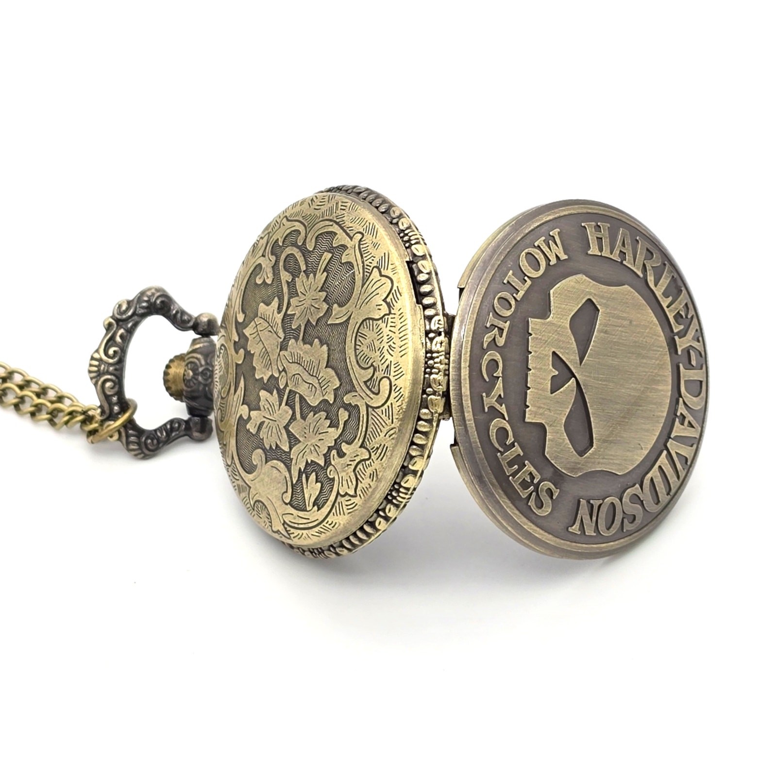 Harley Davidson Pocket Watch - Motorcycle Rider Gift for Bikers Vintage Look