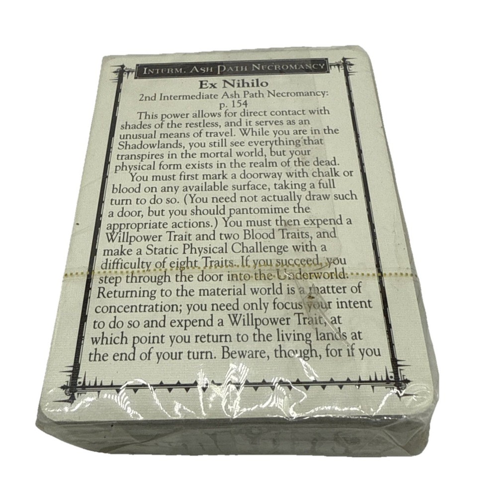 White Wolf Minds Eye Theatre Discipline Deck