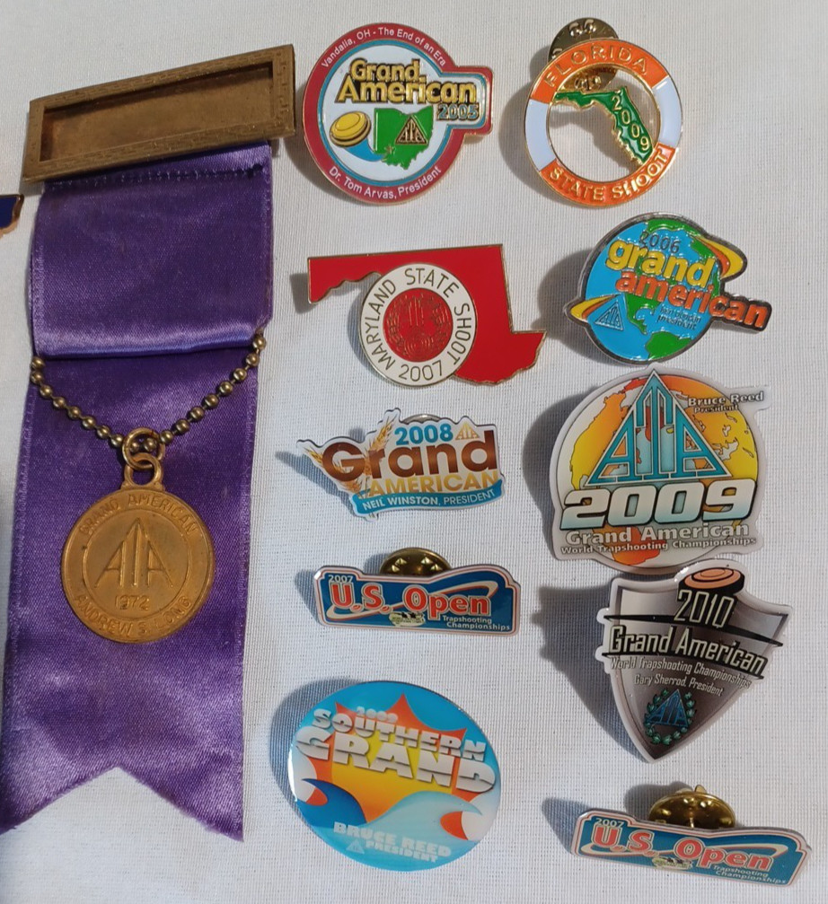 Lotof 20 Competition ATA Grand America Trap Skeet Shooting Lapel Hat Enamel Pins