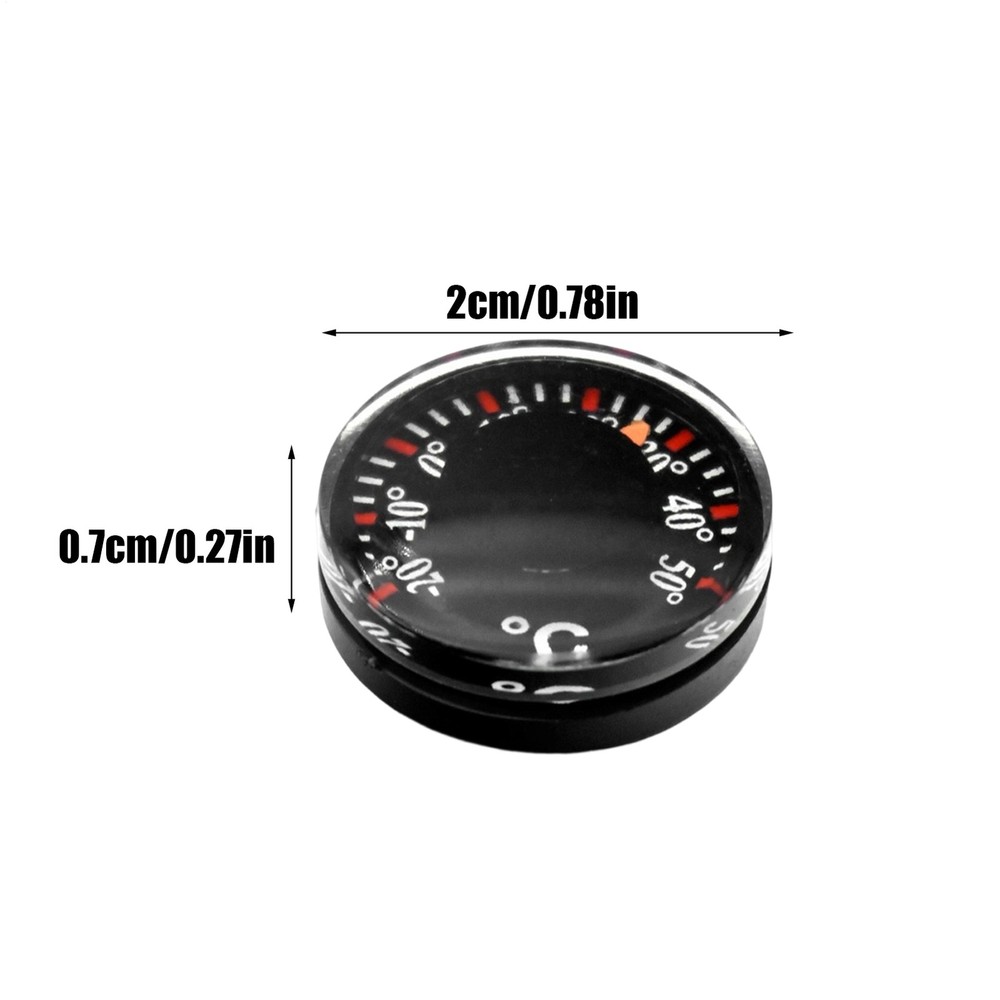 2pcs Mini Thermometer Car Thermometer Temperature Meter Dial Type