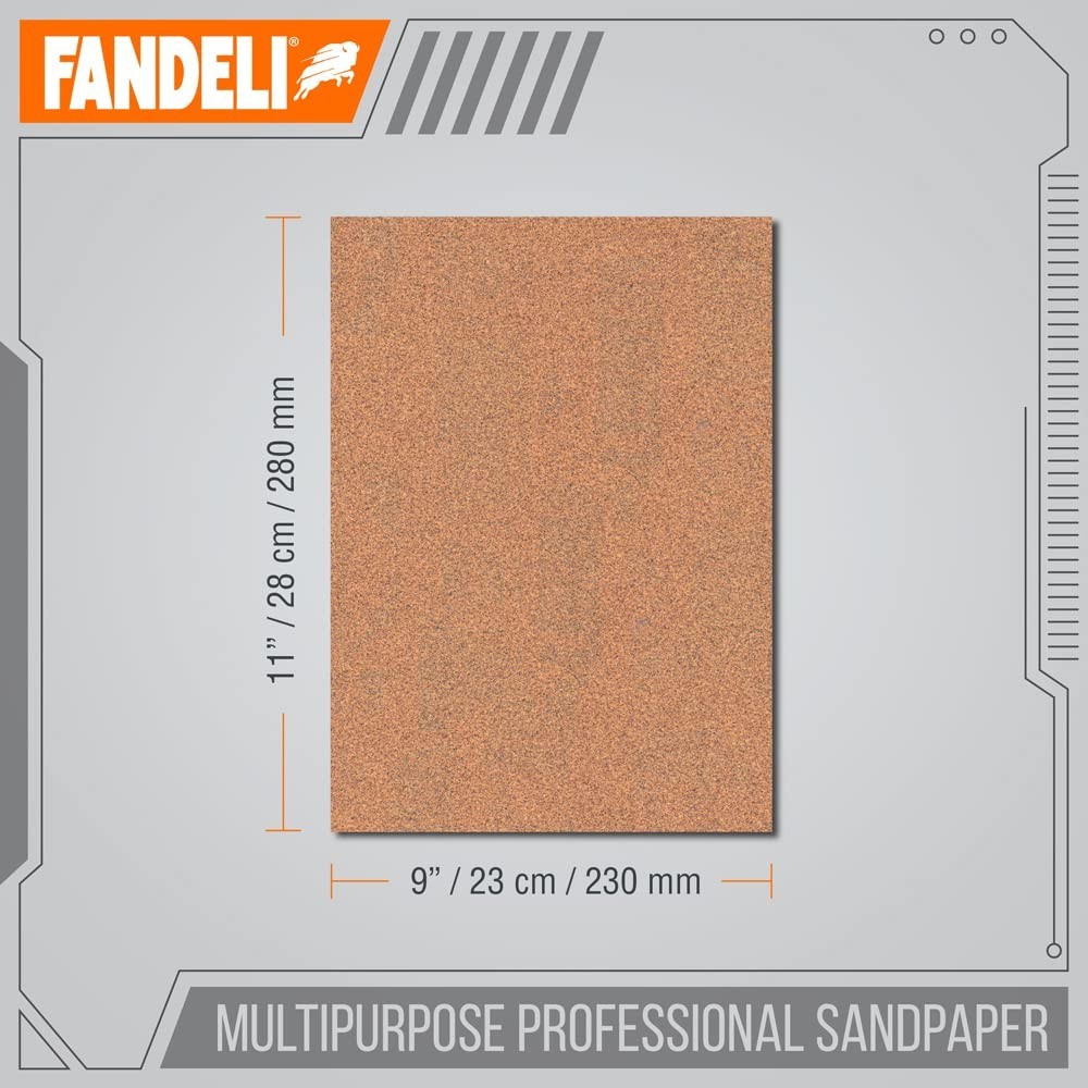Multi-Purpose Sandpaper - 100 Grit, 50 Sheets