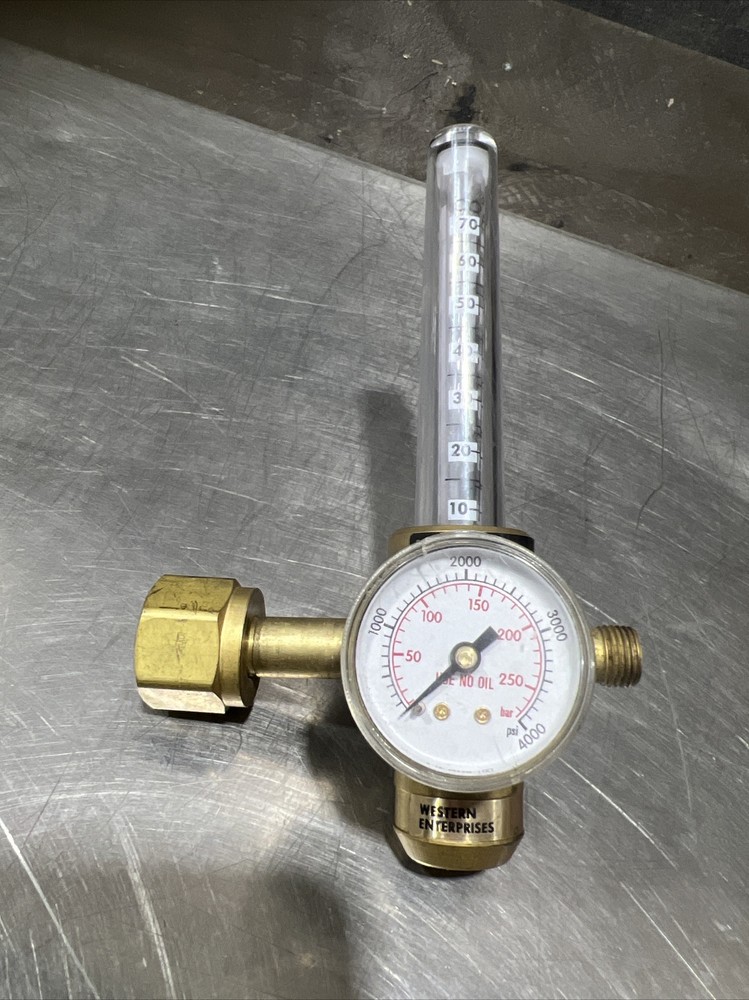 WESTERN ENTERPRISES REF-4-PG Compressed GAS FLOWMETER. CARBON DIOXIDE 0-70 Used