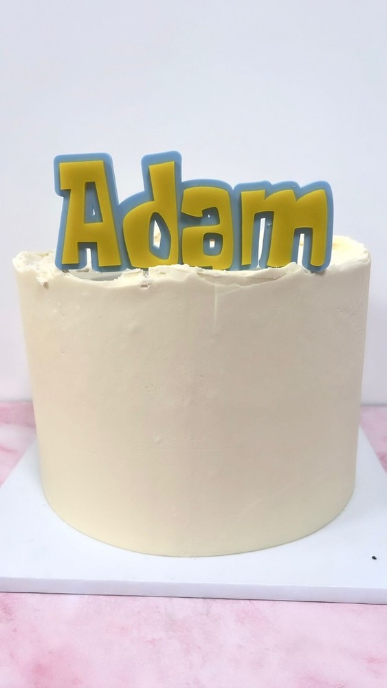 Personalised Spongebob Cake Topper Acrylic Nameplate