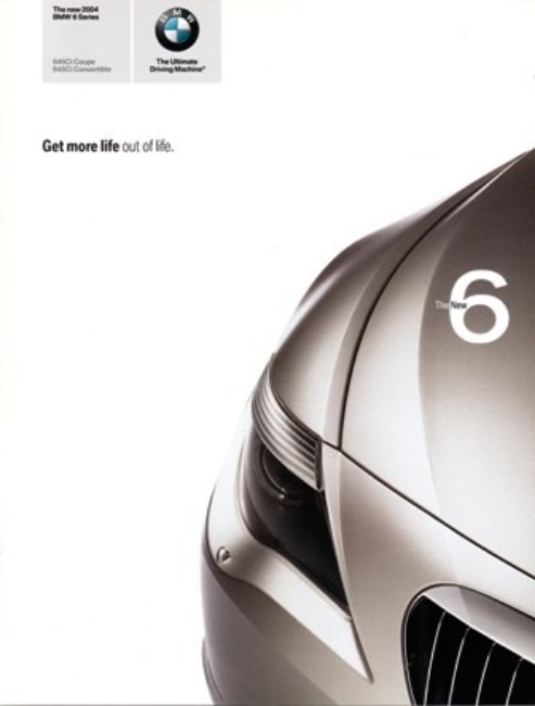 2004  BMW 6 Series  original  Brochure MINT