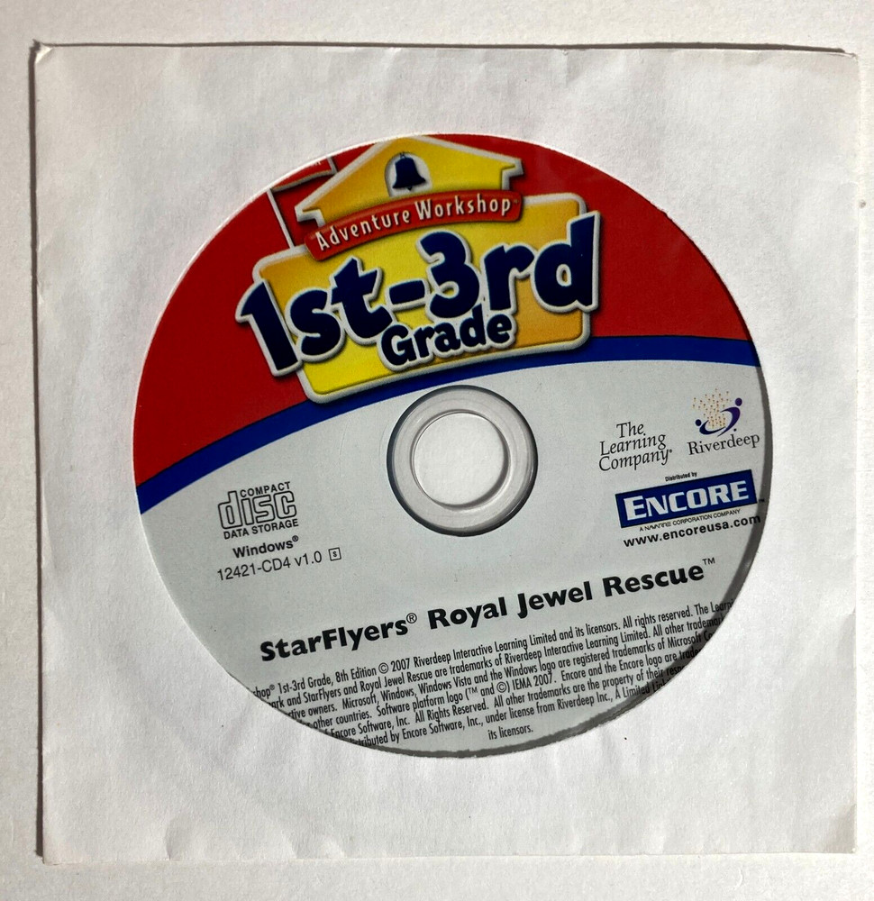 Adventure Workshop 1st-3rd Grade 8th Ed CD-ROM for PC Windows