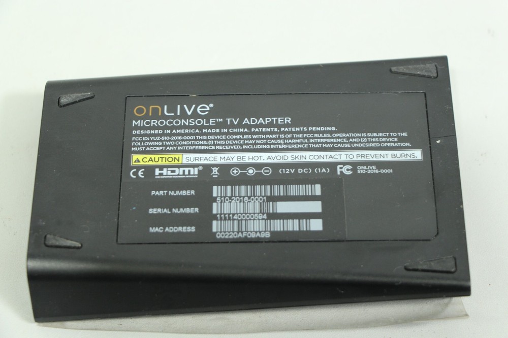 Onlive Microconsole TV Adapter