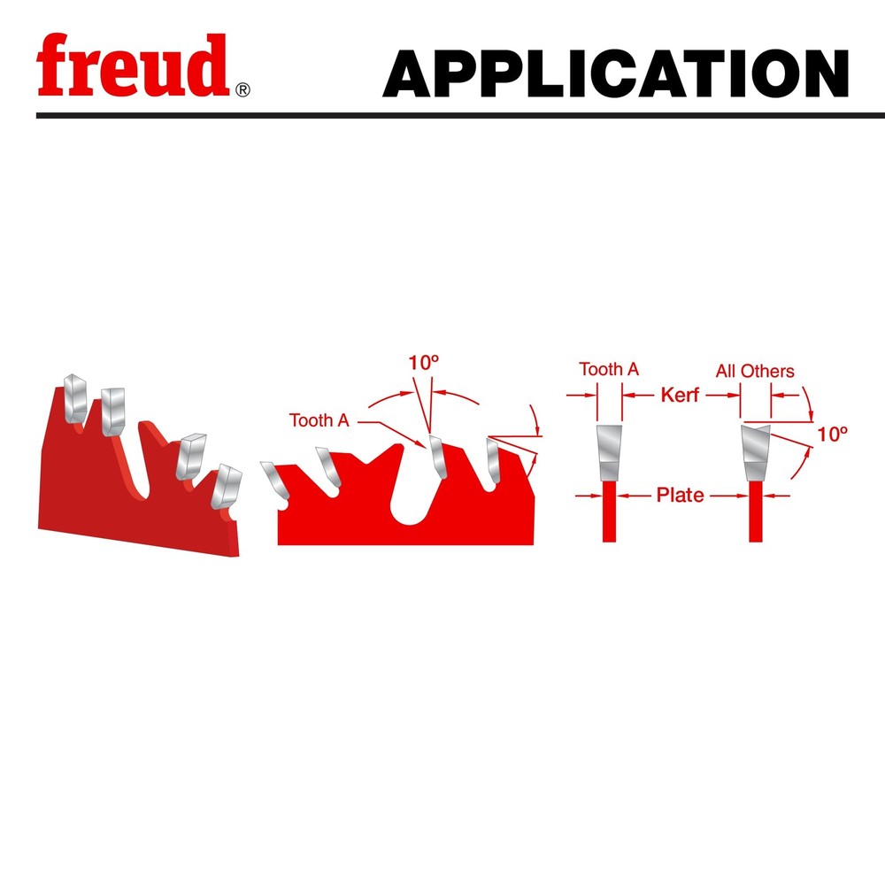 Freud LU83R012 12in 60T Thin Kerf Combo Blade