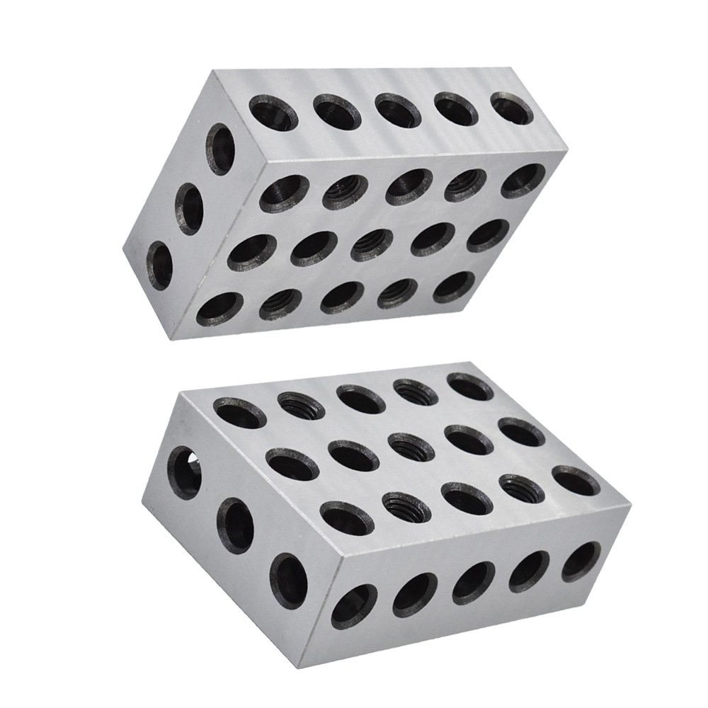 1 Matched Pair 246 blocks 23 holes 2x4x6 blocks .0002" 2-4-6 Blocks Machinist