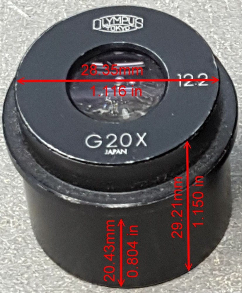 one Olympus  G20X /12.2 Microscope eyepiece.