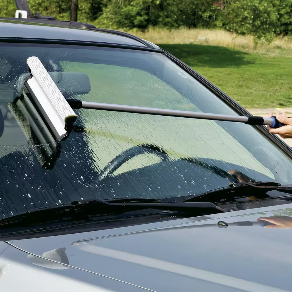 10 In. Telescopic Window Squeegee with Handle