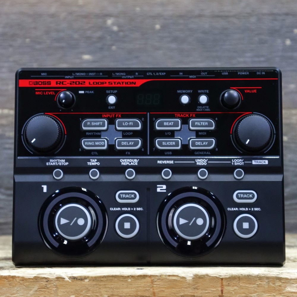 Boss RC-202 Loop Station Two-Simultaneous Stereo Phrase Tracks Tabletop Looper
