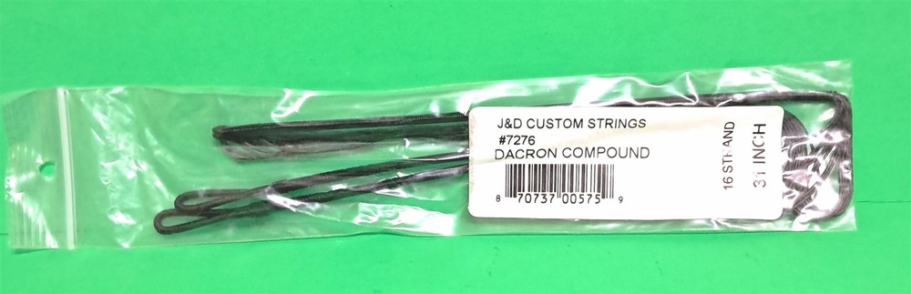 New J&D Custom Strings Teardrop Compound Bow Replacement String - 31" 16 st B50