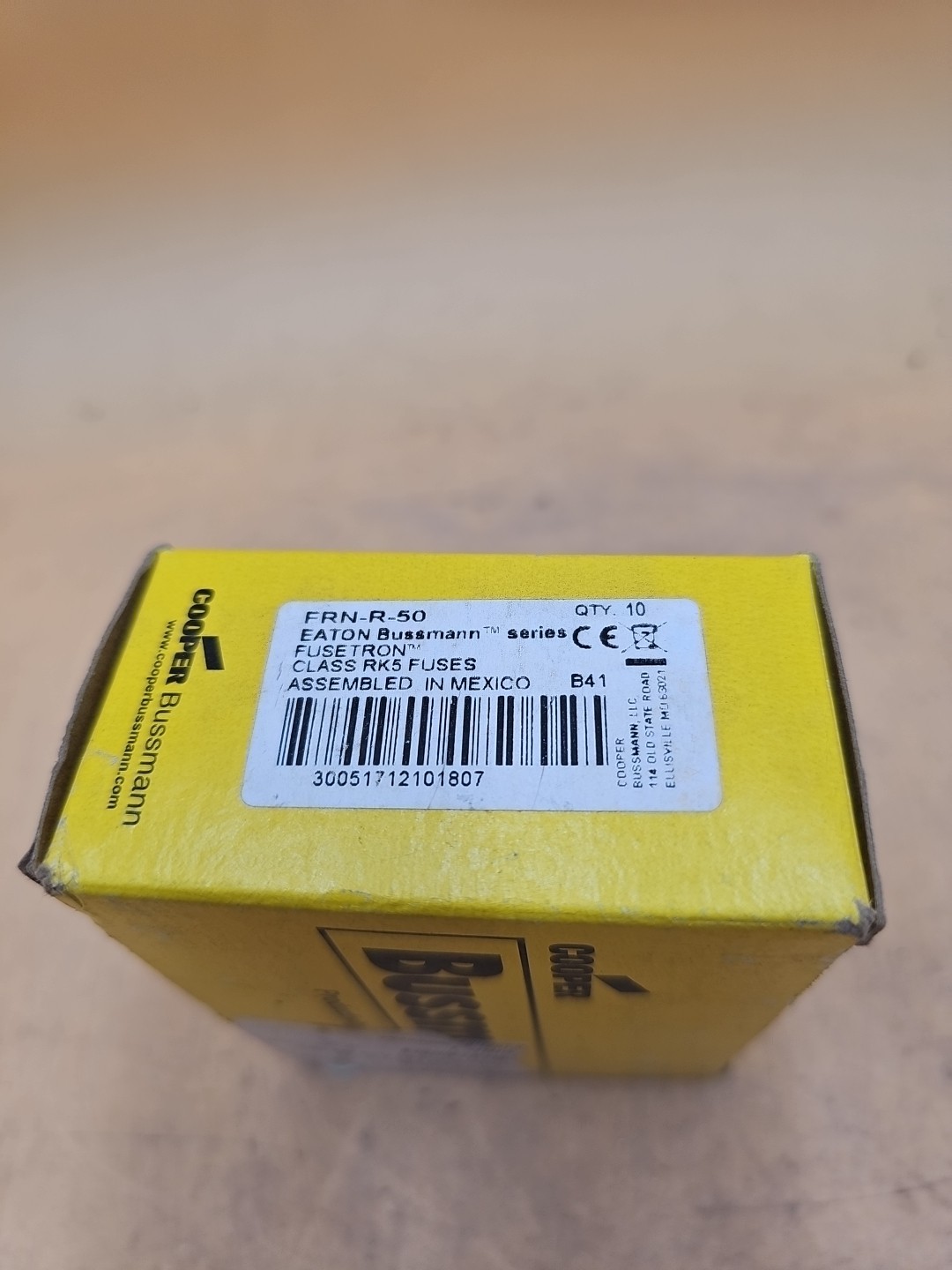 LOT OF 8 Cooper Bussmann Fusetron FRN-R-50 Class RK5 50 Amp Time-Delay Fuses