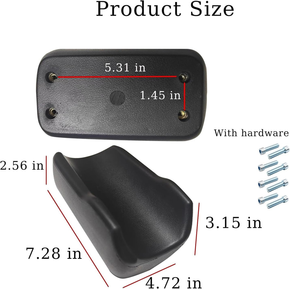 2 Pack Walker Armrest Pads, Universal Replacement Armrest Pads, Upright Walker A