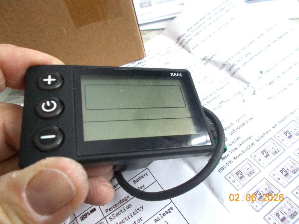 New Untested LCD Bicycle Computer Head unit LCD-S866