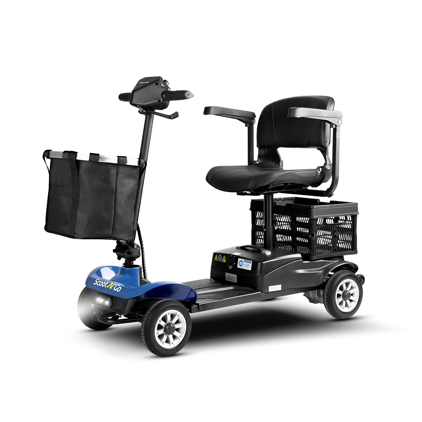 Mobility Scooters for Seniors Foldable with Dual Detachable Baskets 23 Miles