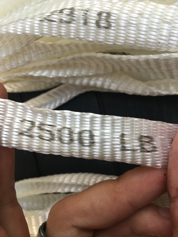 3/4" x 600ft 2500 LB Polyester Mule Tape, Pull Tape, Strapping, (Misprinted)