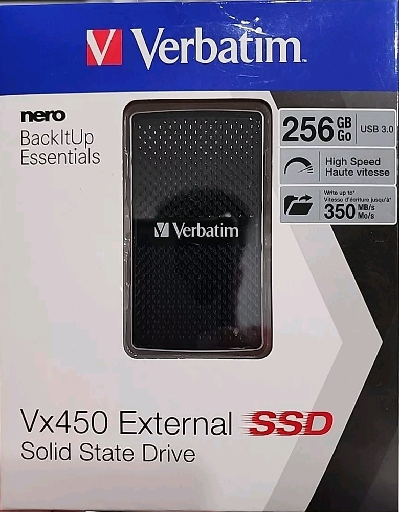 Verbatim Nero Vx450 External SSD 256GB