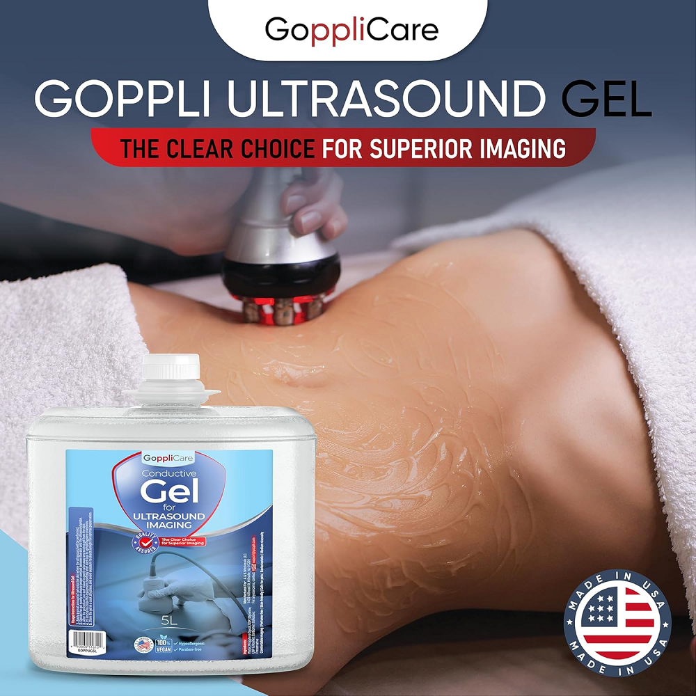 Goppli 5L Conductive Cooling Gel for Ultrasound Imaging Hypoallergenic Last Long